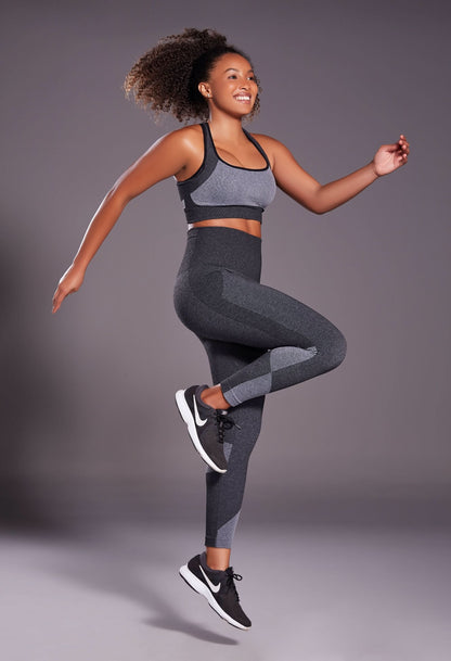Fitness Crossed Top with Padded Bra [Final Sale]